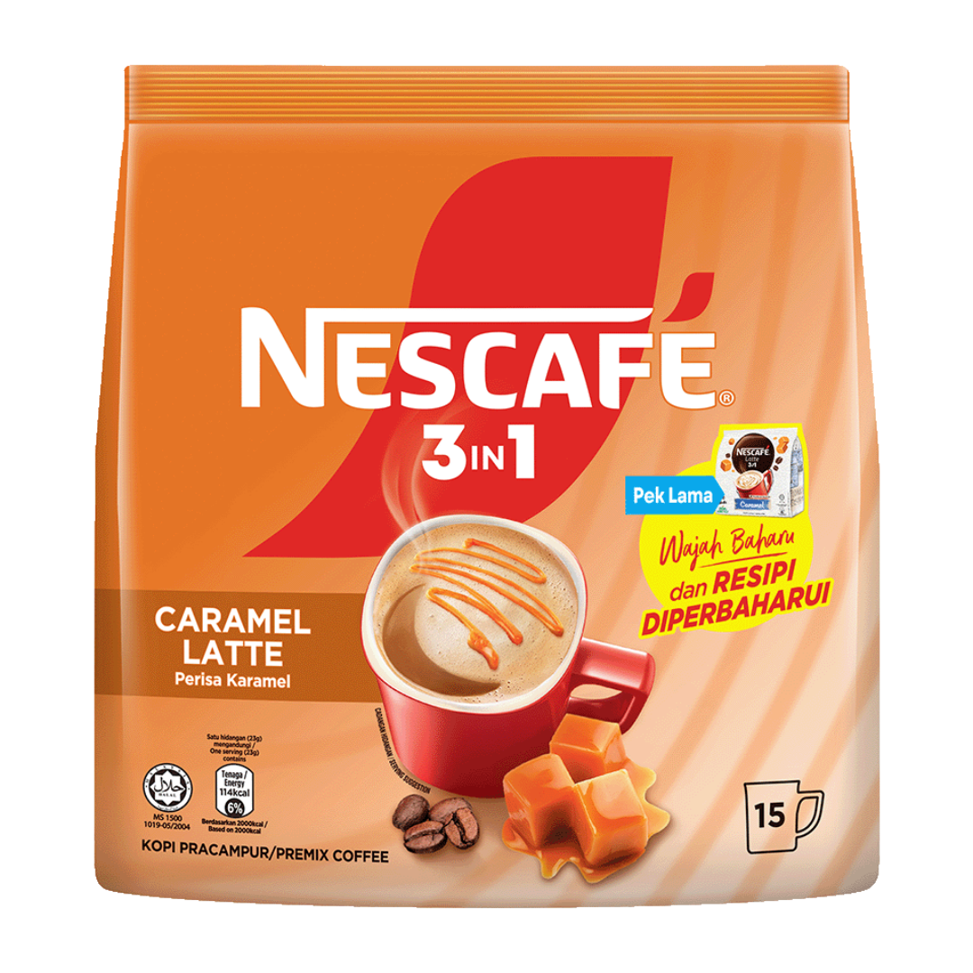 Nescafe 3in1 Caramel Latte 15 x 23g