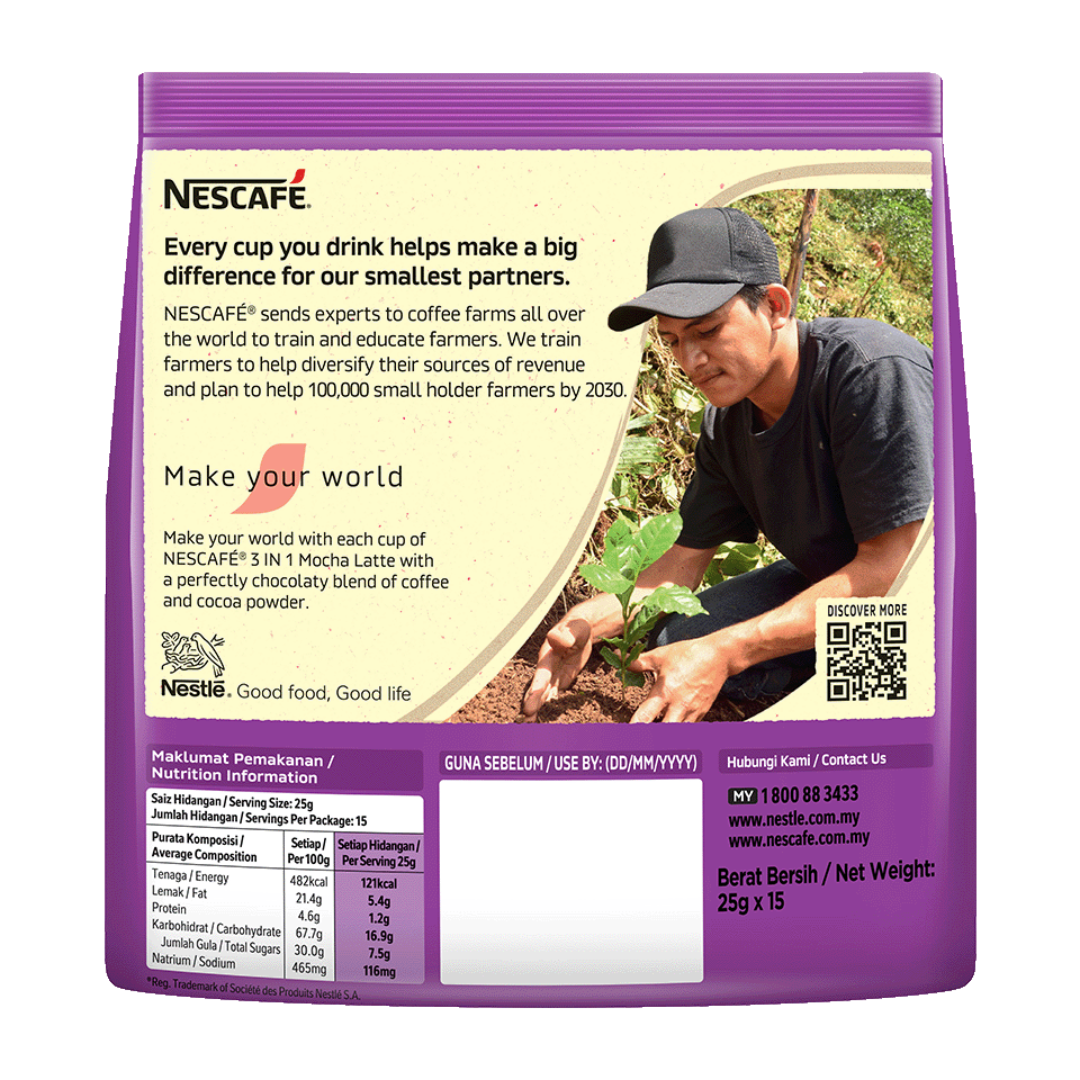 Nescafe 3in1 Mocha Latte 15 x 25g