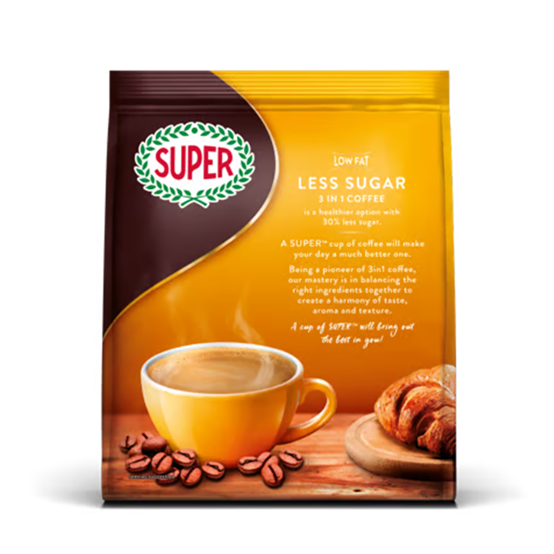 Super 3-In-1 Instant Coffee (Less Sugar) 525g