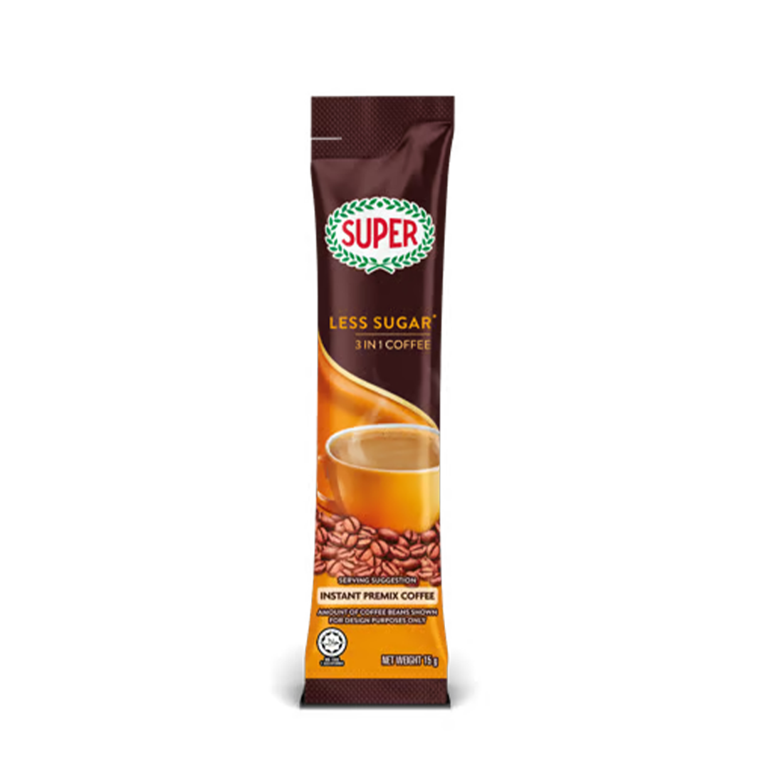 Super 3-In-1 Instant Coffee (Less Sugar) 525g