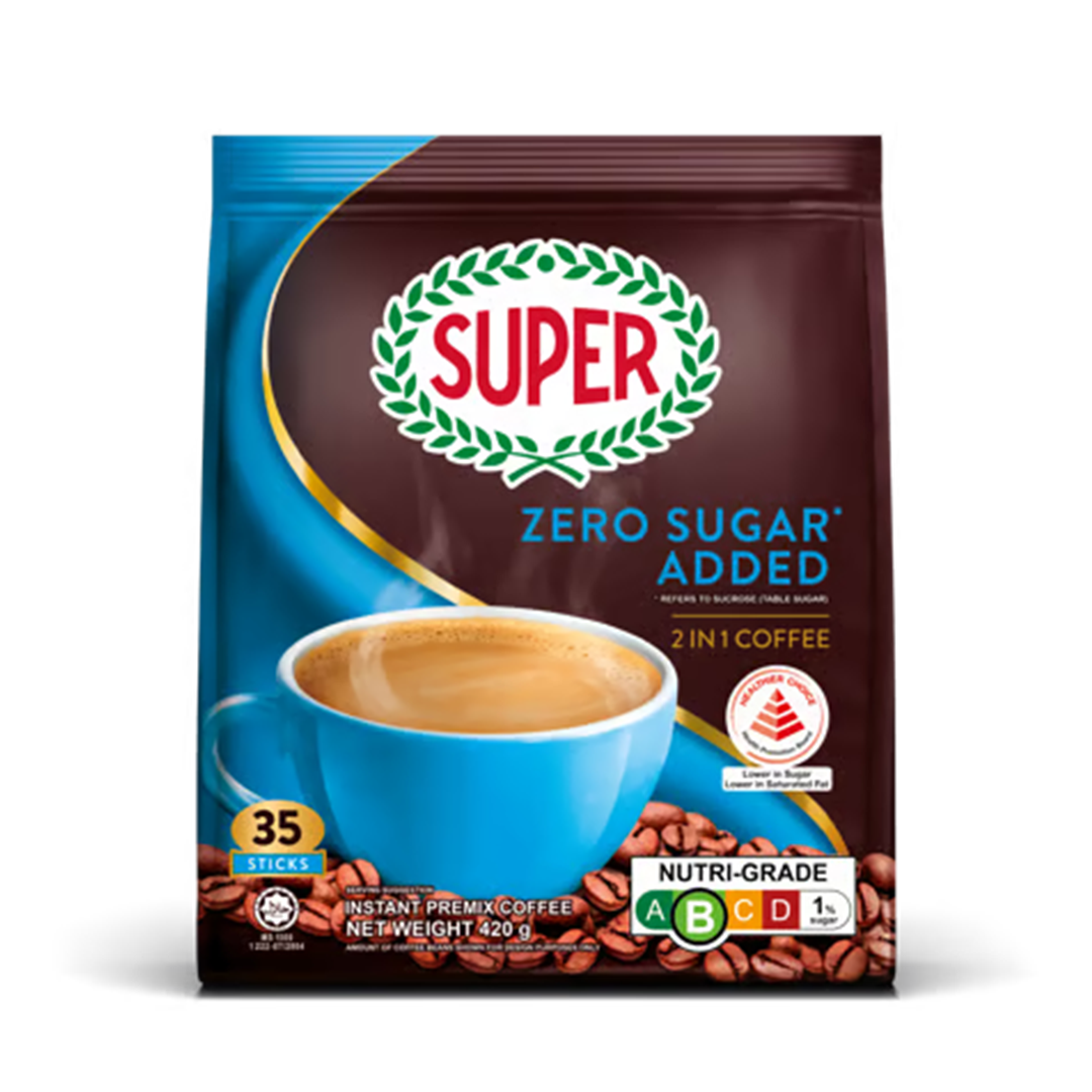 Super 2-In-1 Instant Coffee (Zero Sugar) 420g