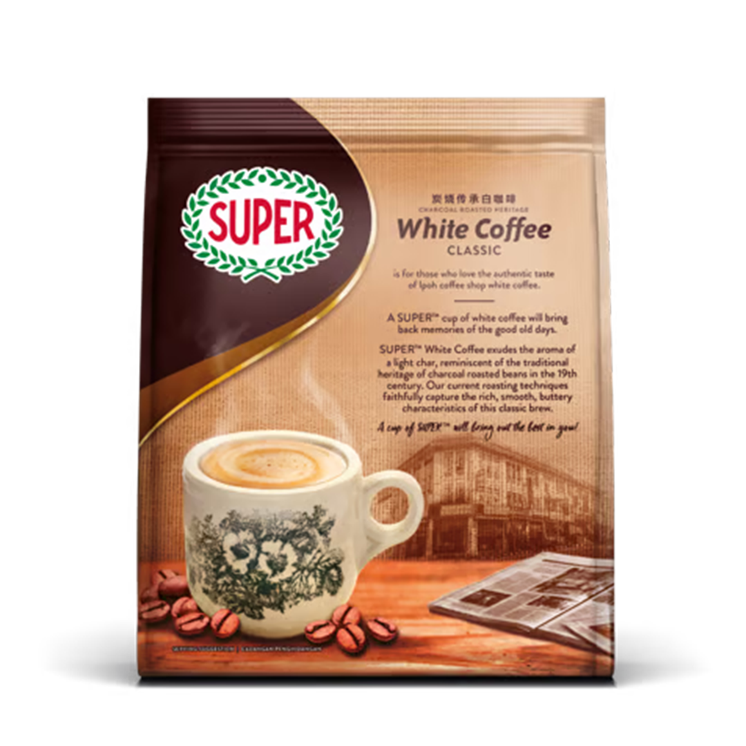 Super 3-in-1 Instant Charcoal Roasted White Coffee (Classic) 525g