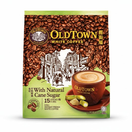Old Town 3-in-1 Instant White Coffee 540g (Cane Sugar)