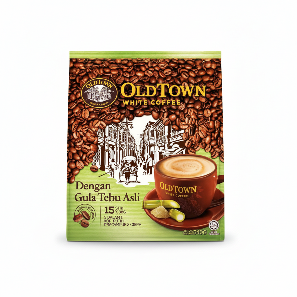 Old Town 3-in-1 Instant White Coffee 540g (Cane Sugar)