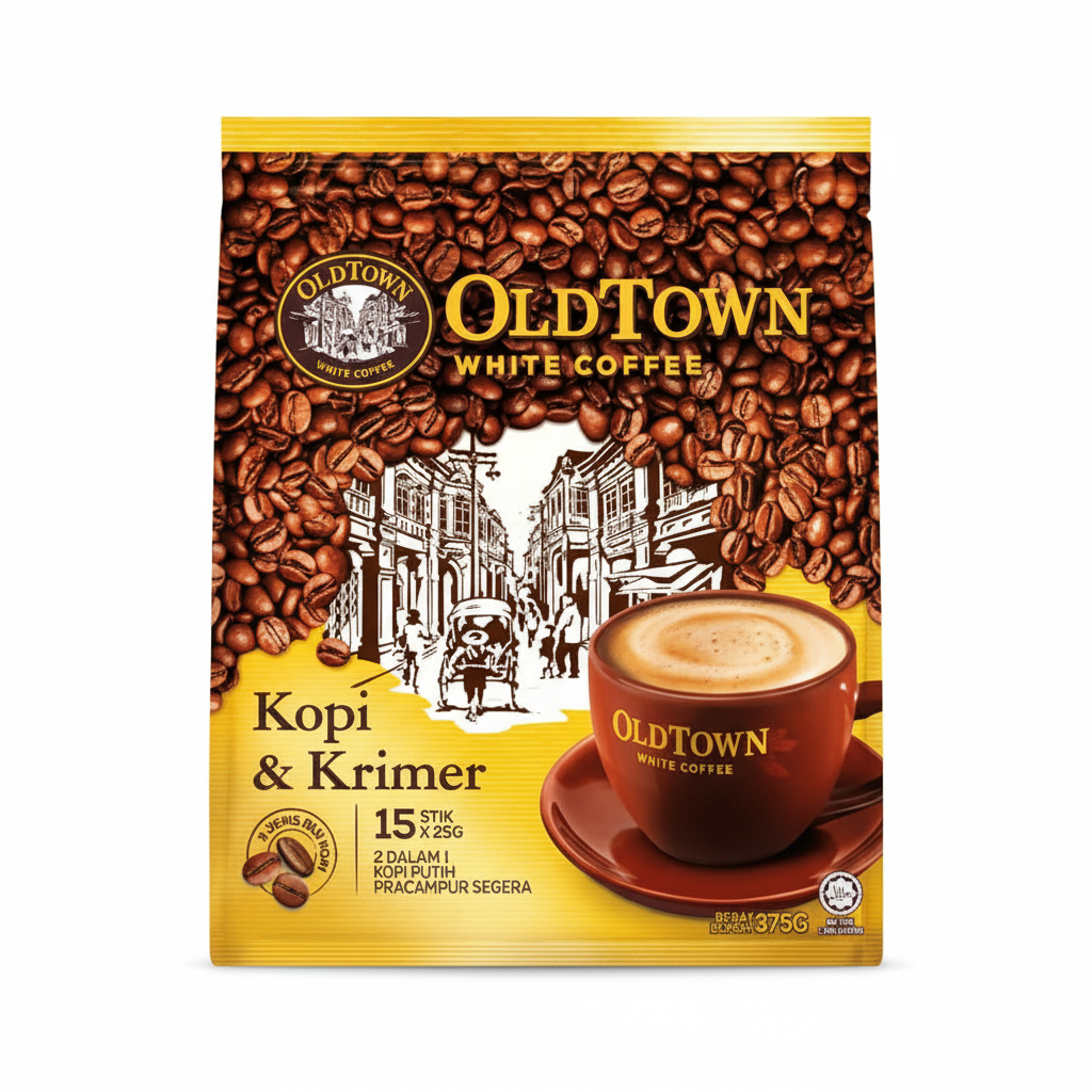 Old Town 2-in-1 Instant White Coffee - Coffee & Creamer 325g