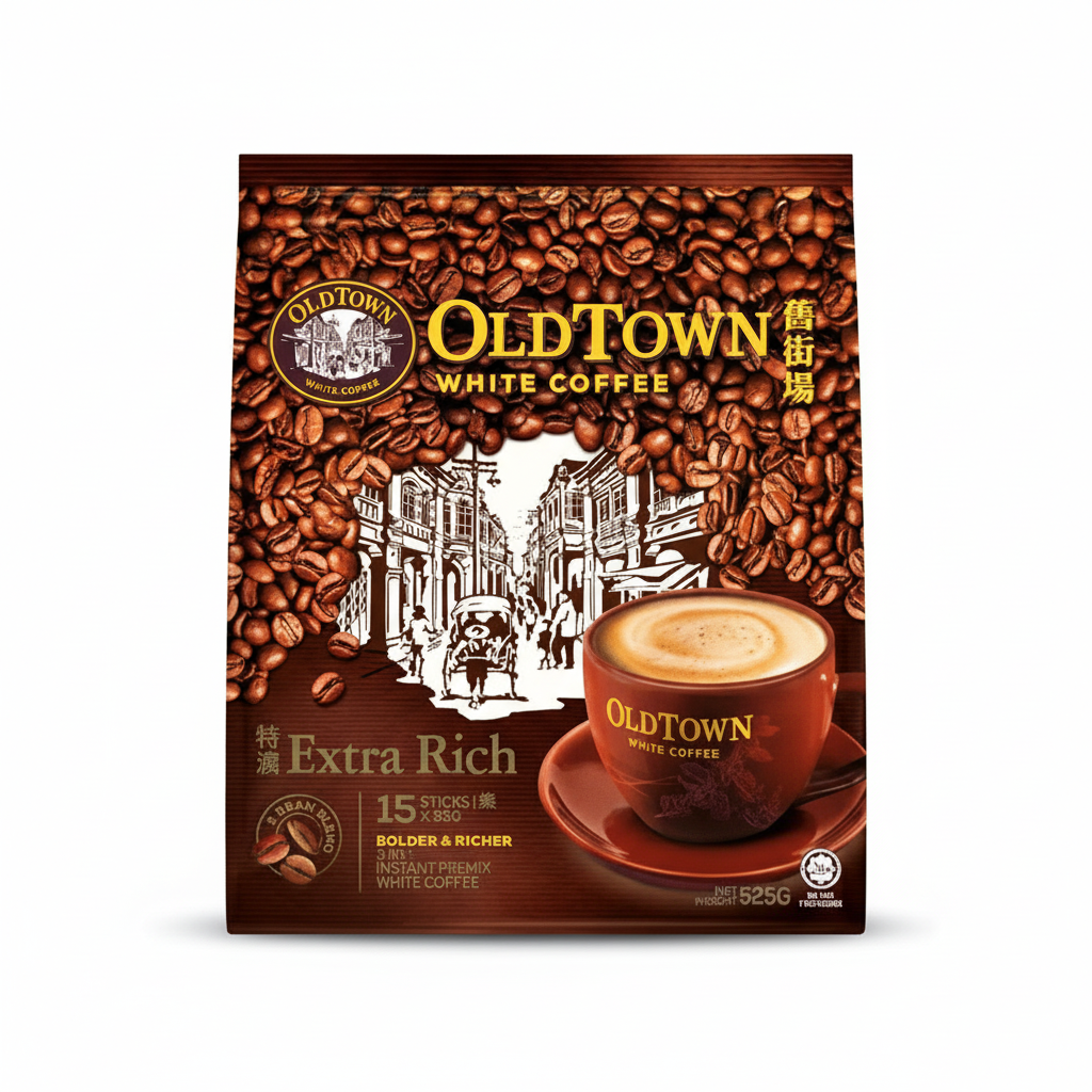 Old Town 3-in-1 Instant White Coffee 525g (Extra Rich)