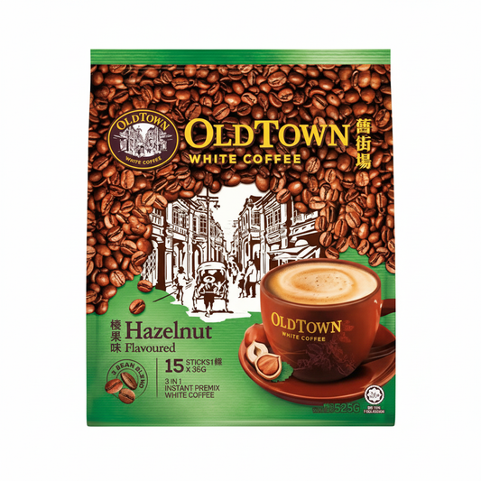 Old Town 3-in-1 Instant White Coffee 525g (Hazelnut)