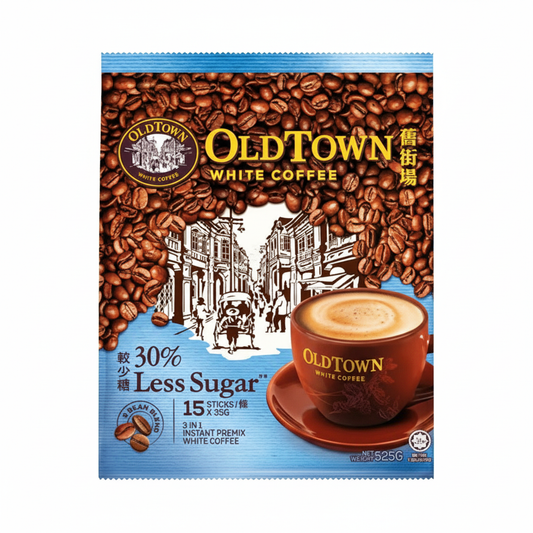 Old Town 3-in-1 Instant White Coffee 525g (Less Sugar)