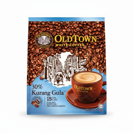 Old Town 3-in-1 Instant White Coffee 525g (Less Sugar)