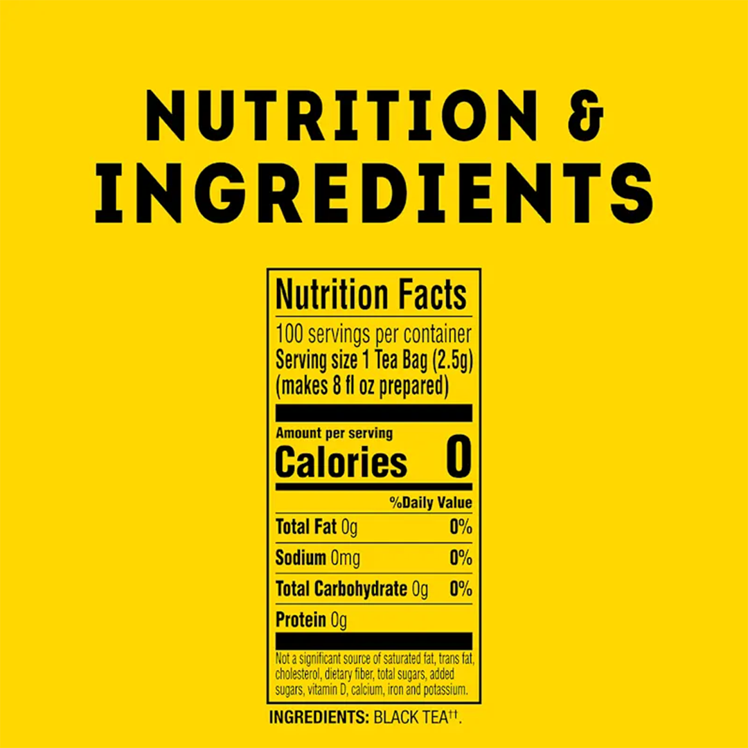 Lipton Yellow Label Black Tea International Blend Bags 100s