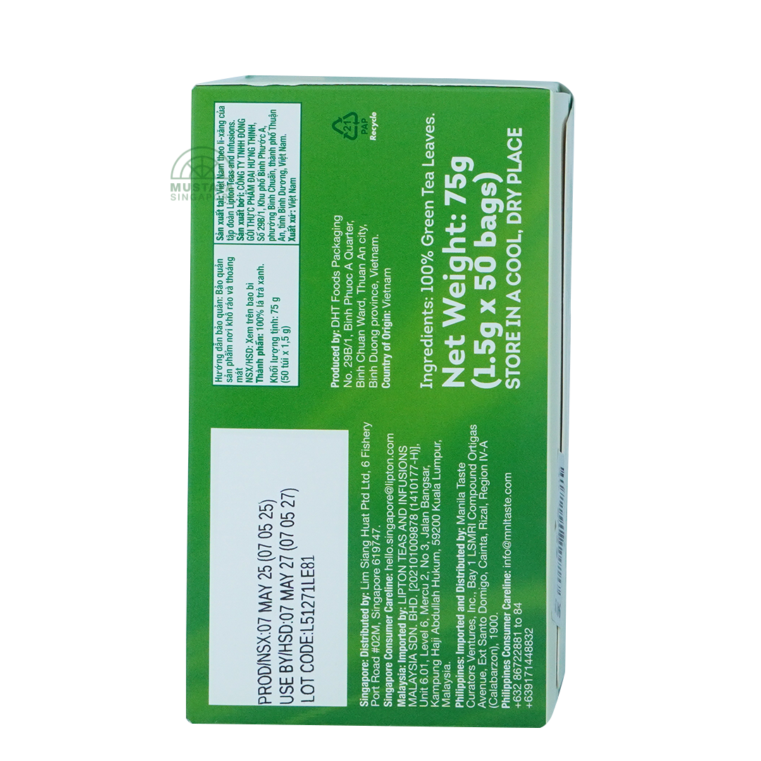 Lipton Green Tea Lively Fresh 50 tea bags