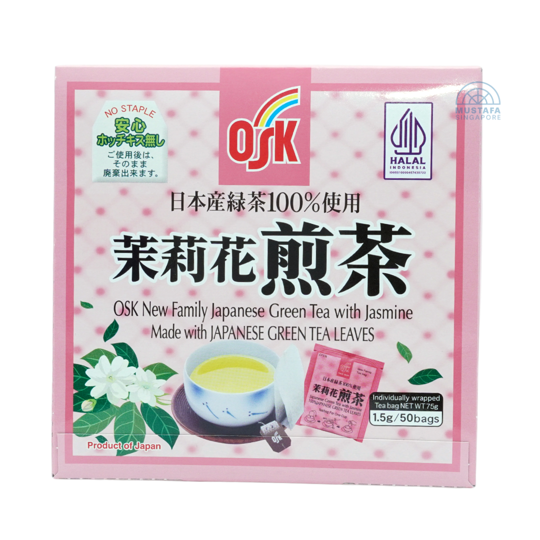 OSK New Family Japanese Green Tea with Jasmine 50 bags x 1.5g