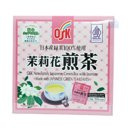 OSK New Family Japanese Green Tea with Jasmine 50 bags x 1.5g