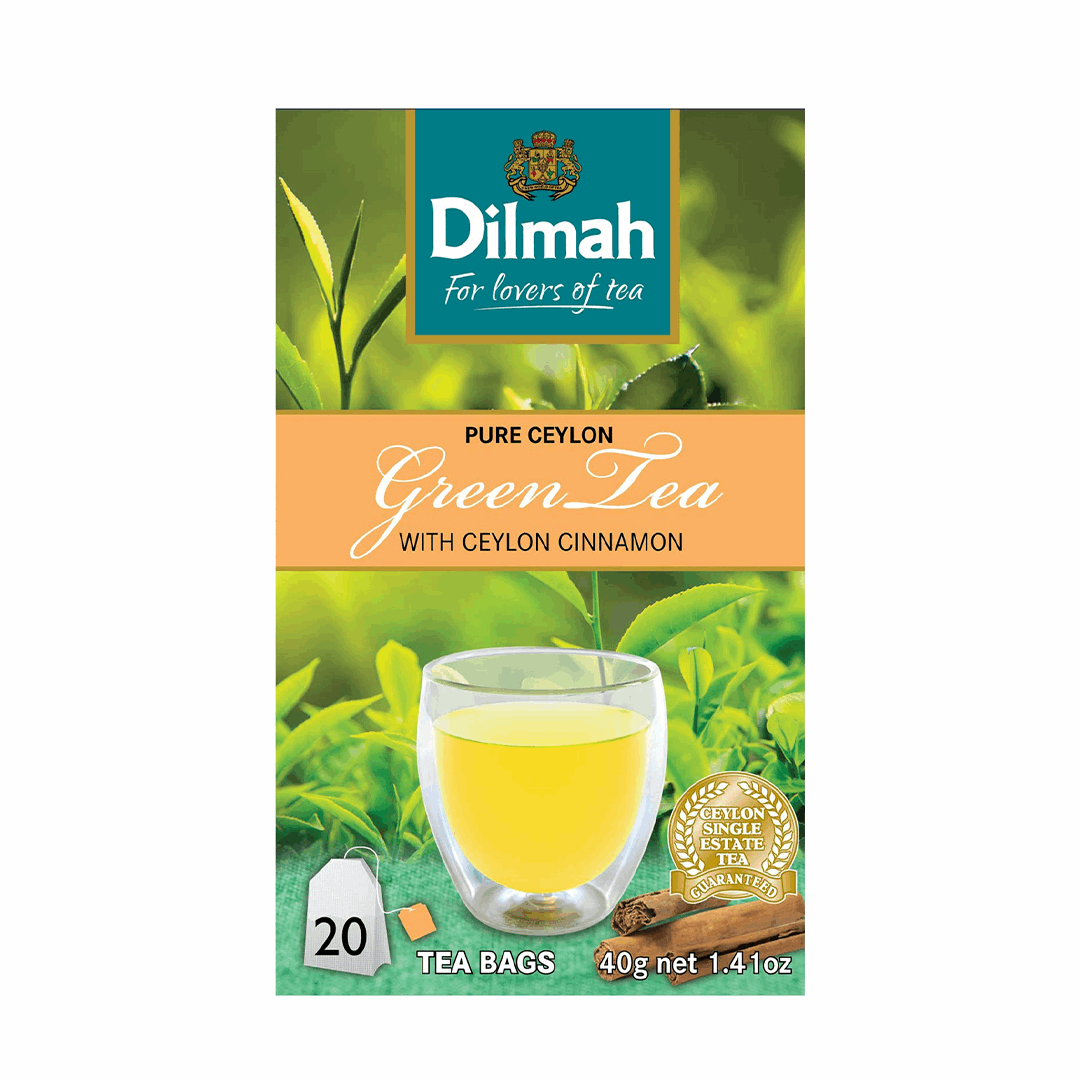 Dilmah String & Tag Green Tea Cinnamon 2g x 20 bags