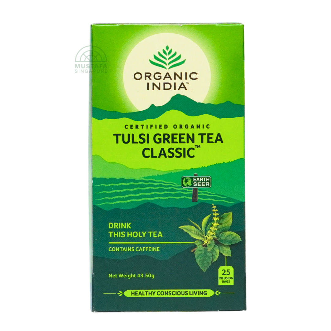 Organic India Tulsi Green Tea Classic 43.50g 25 Infusion Bags