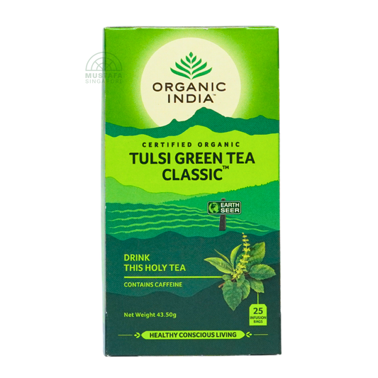 Organic India Tulsi Green Tea Classic 43.50g 25 Infusion Bags