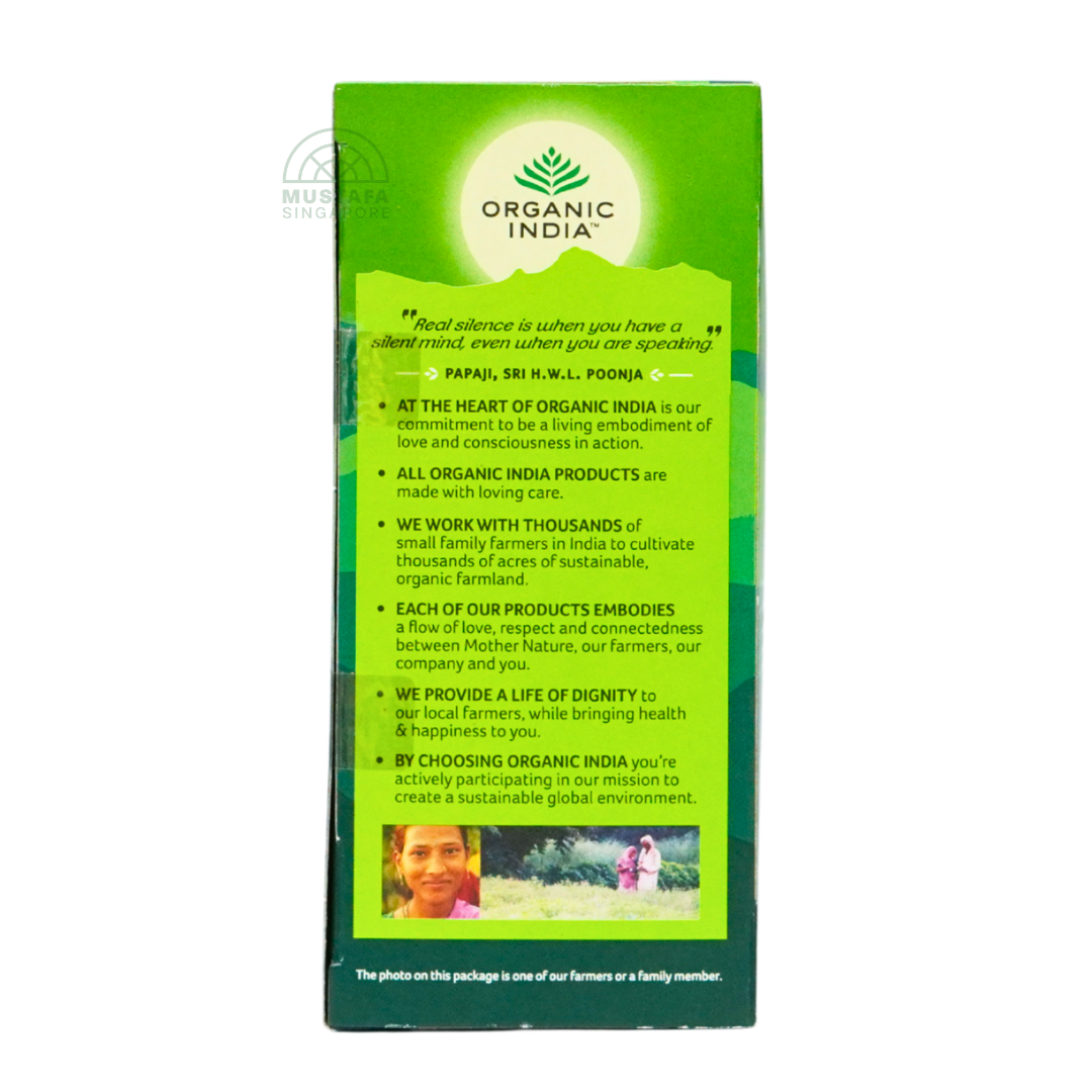 Organic India Tulsi Green Tea Classic 43.50g 25 Infusion Bags