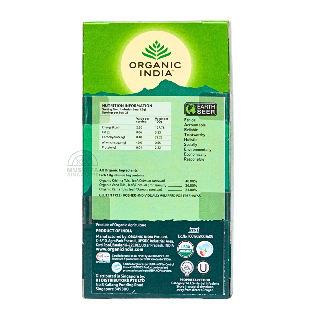 Organic India Tulsi Original 45.00g 25 Infusion Bags