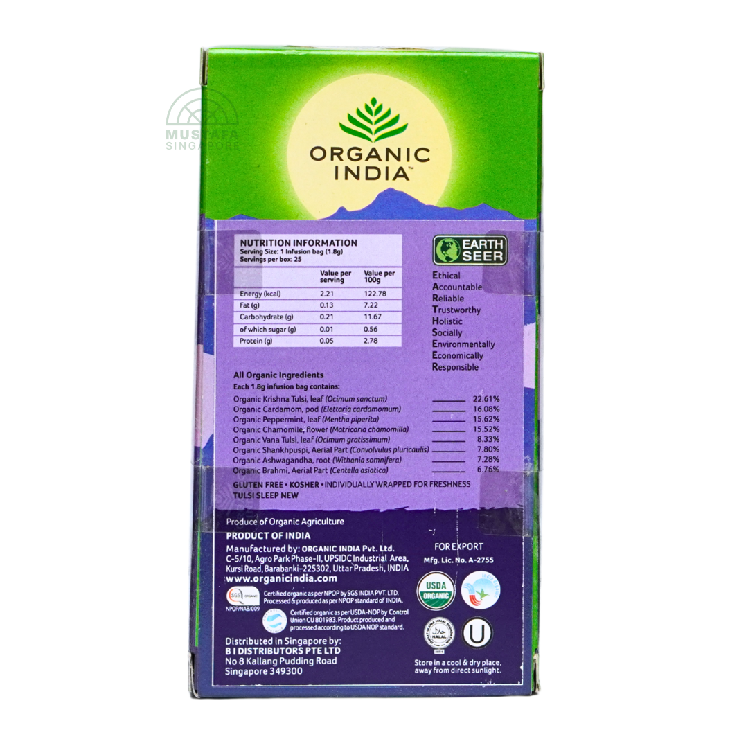 Organic India Tulsi Sleep 45.00g 25 Infusion Bags