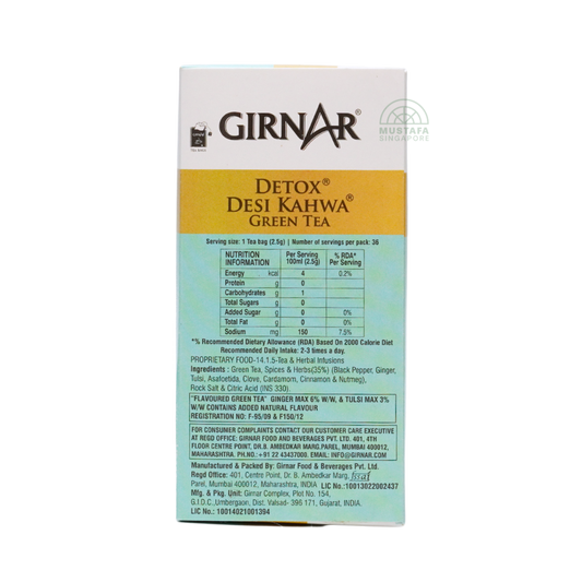 Girnar Detox Desi Kahwa Green Tea 2.5g x 36 90g