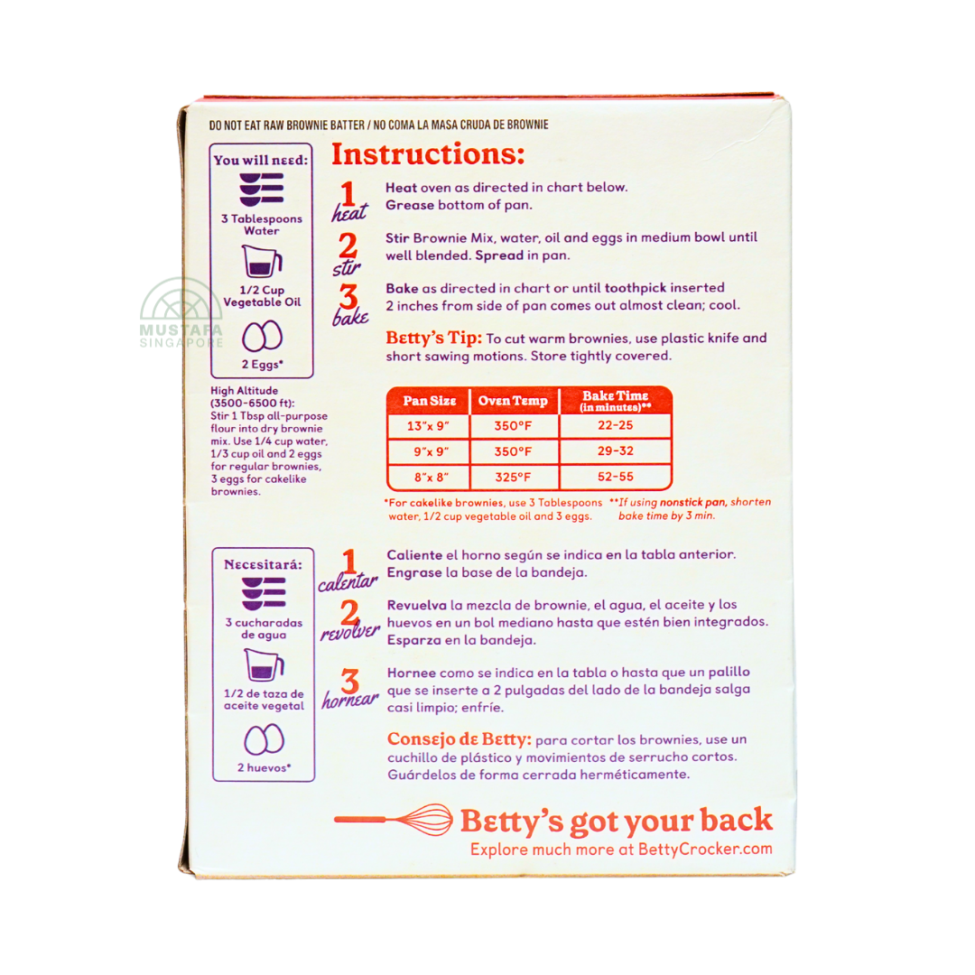 Betty Crocker Dark Chocolate Brownie Mix 462g