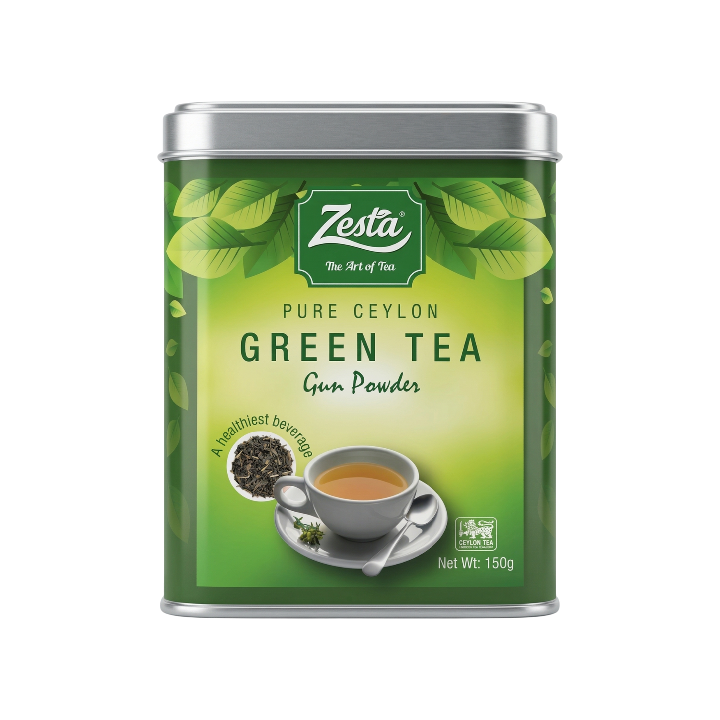 Zesta Pure Ceylon Green Tea Gun Powder 150g