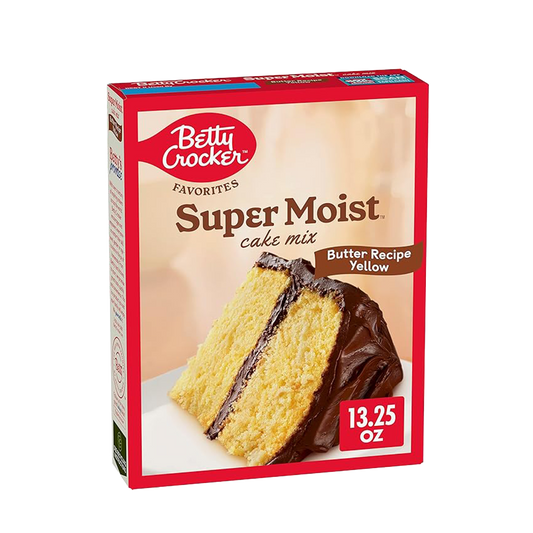 Betty Crocker Super Moist Cake Mix Butter Recipe Yellow 375g