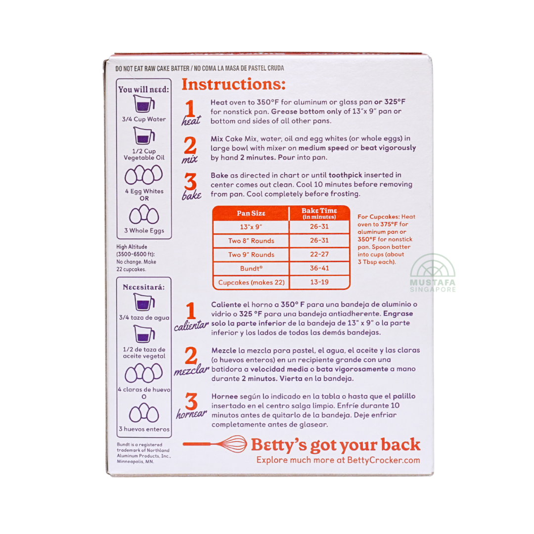 Betty Crocker Super Moist Cake Mix White 403g