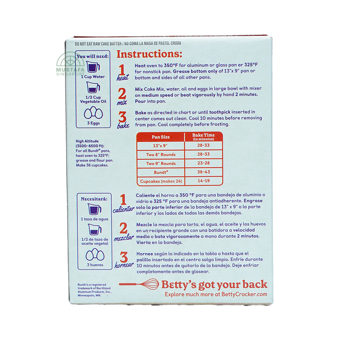 Betty Crocker Super Moist Red Velvet Cake Mix 375g
