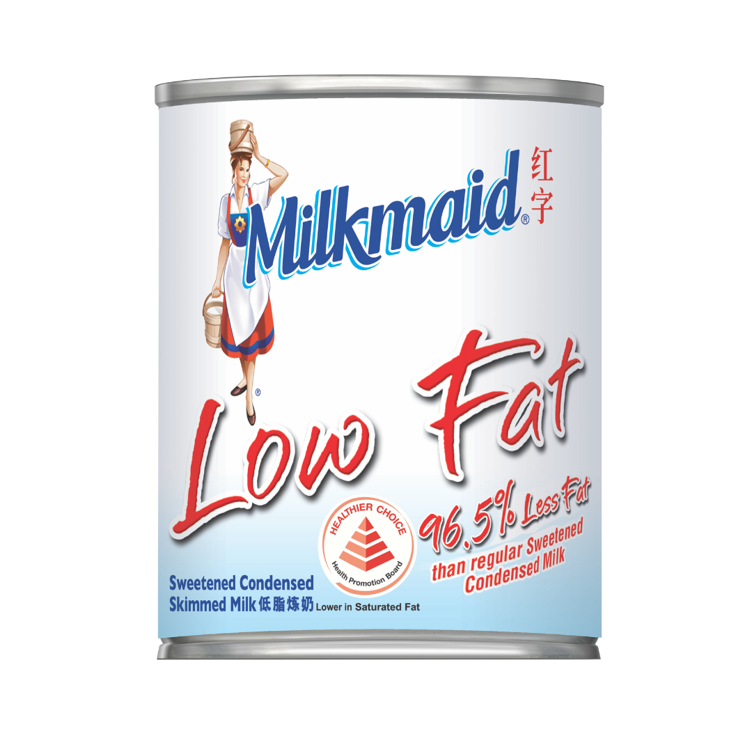 F&N Milkmaid Low Fat Sweetened Condensed Skimmed Milk 392g