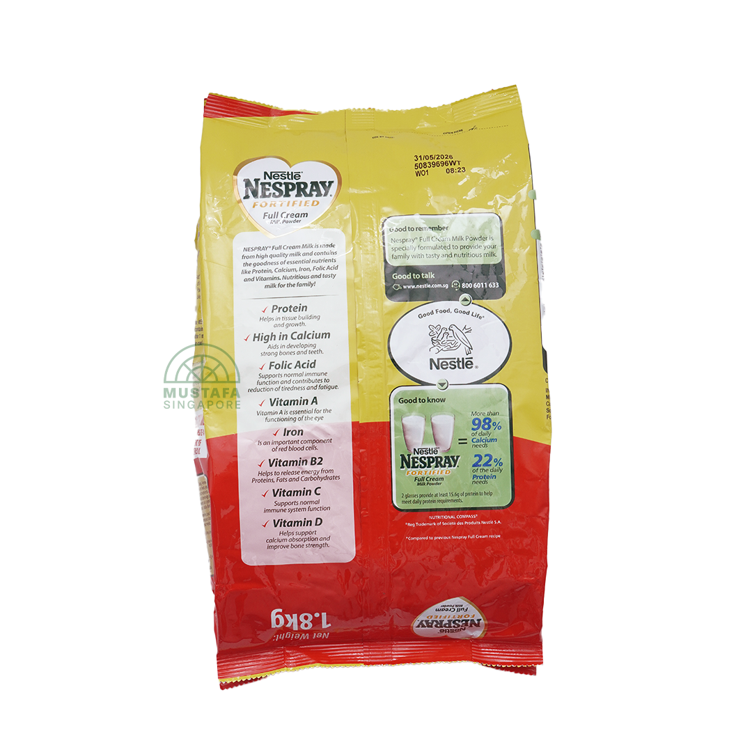 Nespray Fortified Instant Milk Powder (Full Cream) 1.8kg
