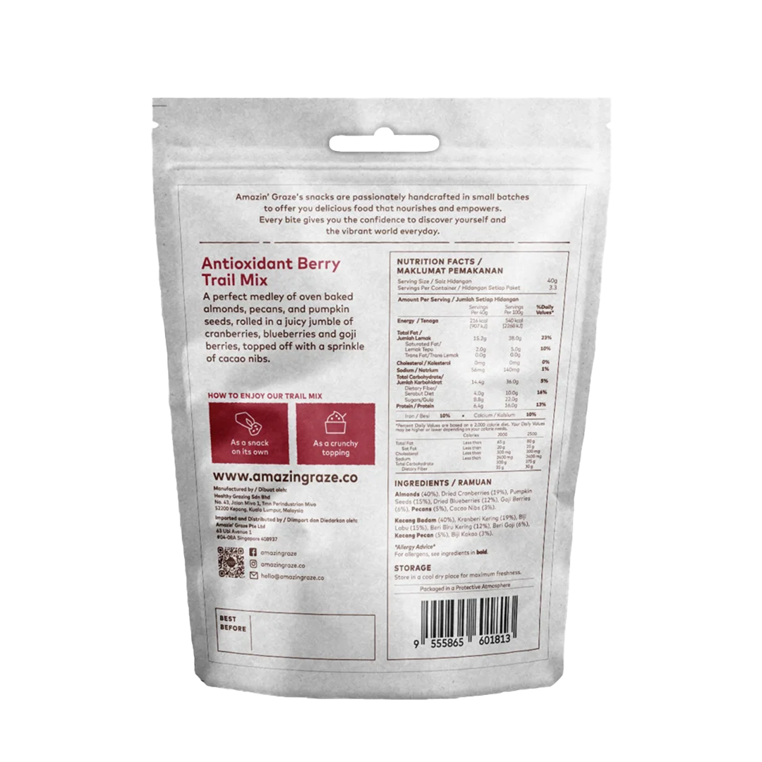 Amazin' Grace Antioxidant Berry Trail Mix 130g