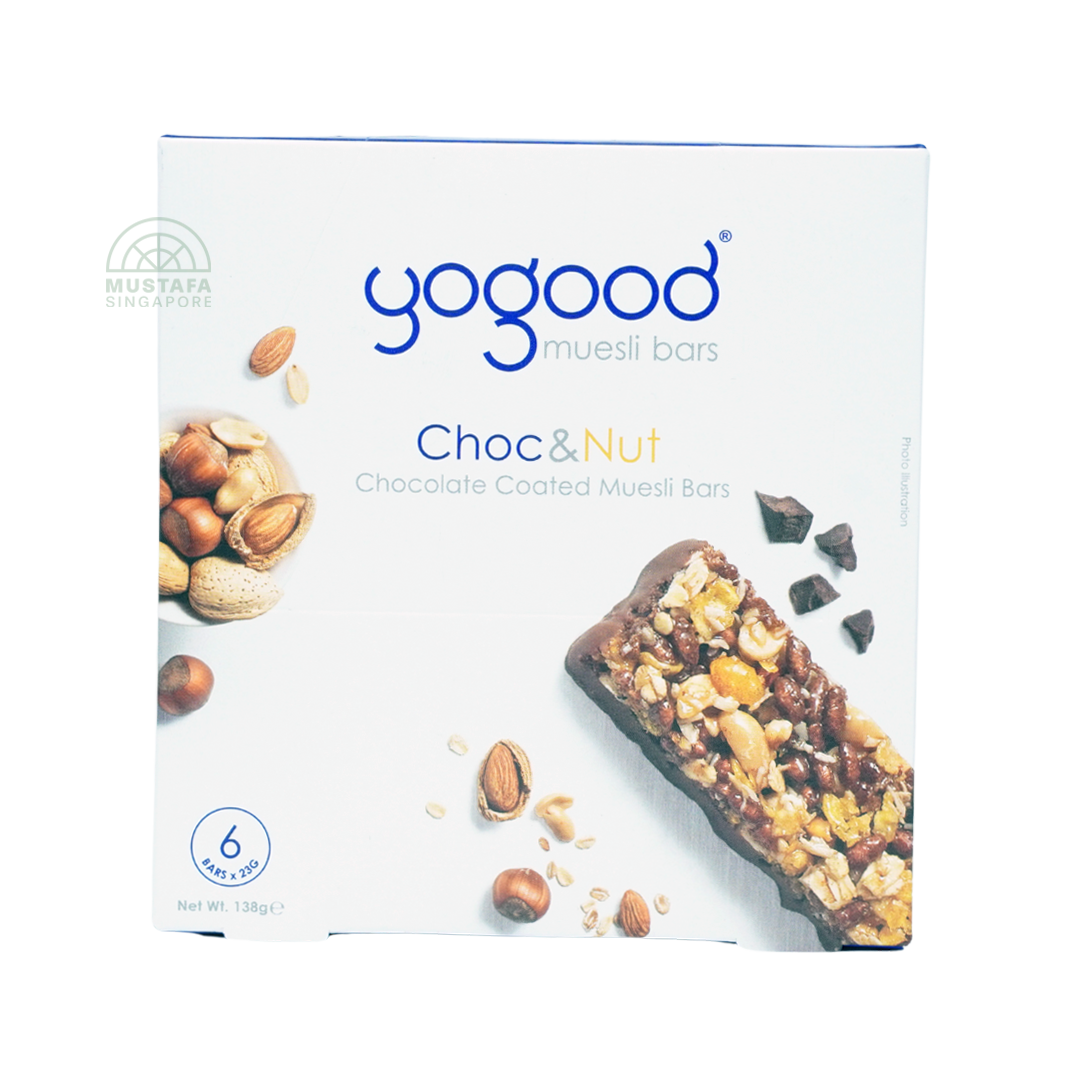 Yogood Choc & Nut Muesli Bar 138g (6 x 23g)