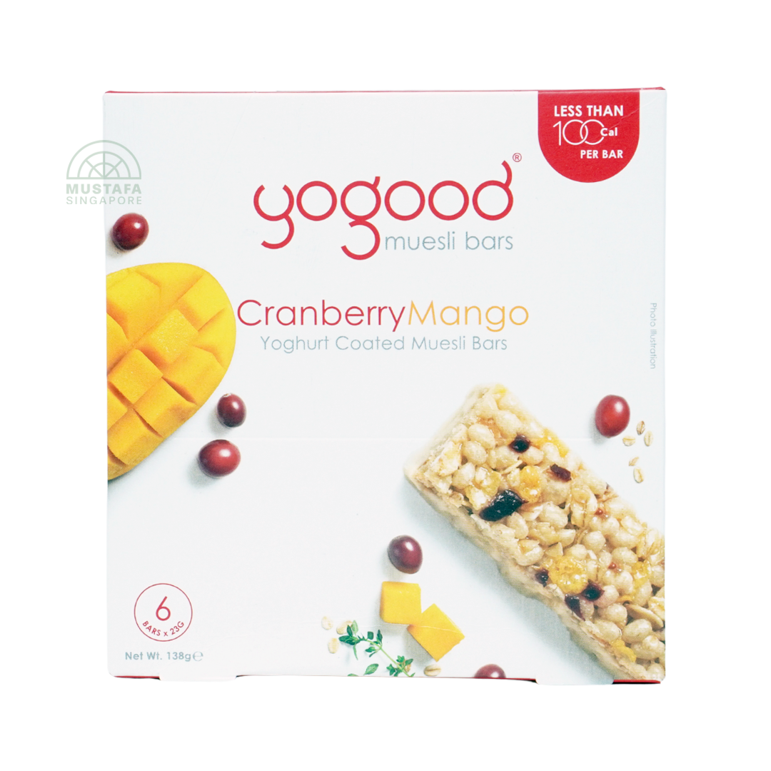 Yogood Cranberry & Mango Muesli Bar 138g (6 x 23g)