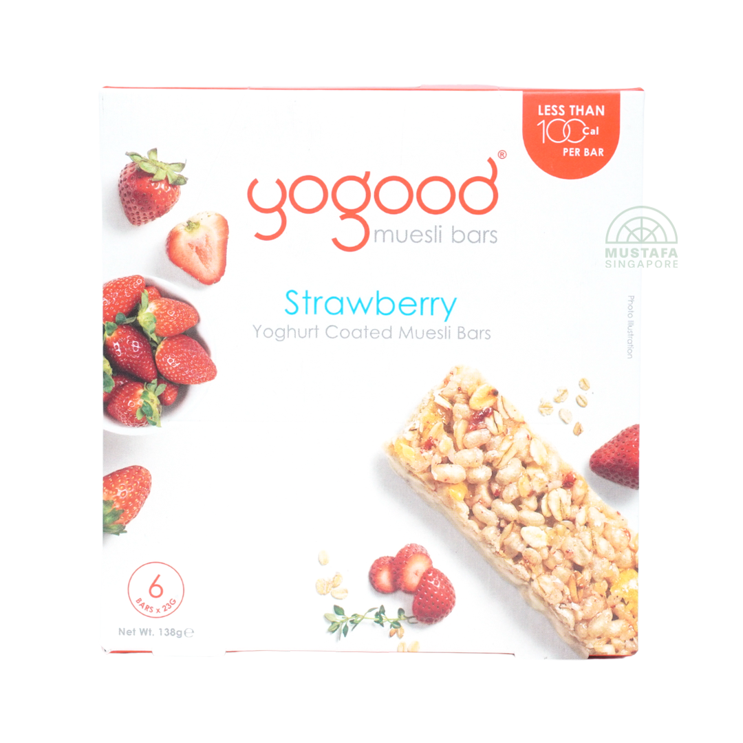 Yogood Strawberry Muesli Bar 138g (6 x 23g)