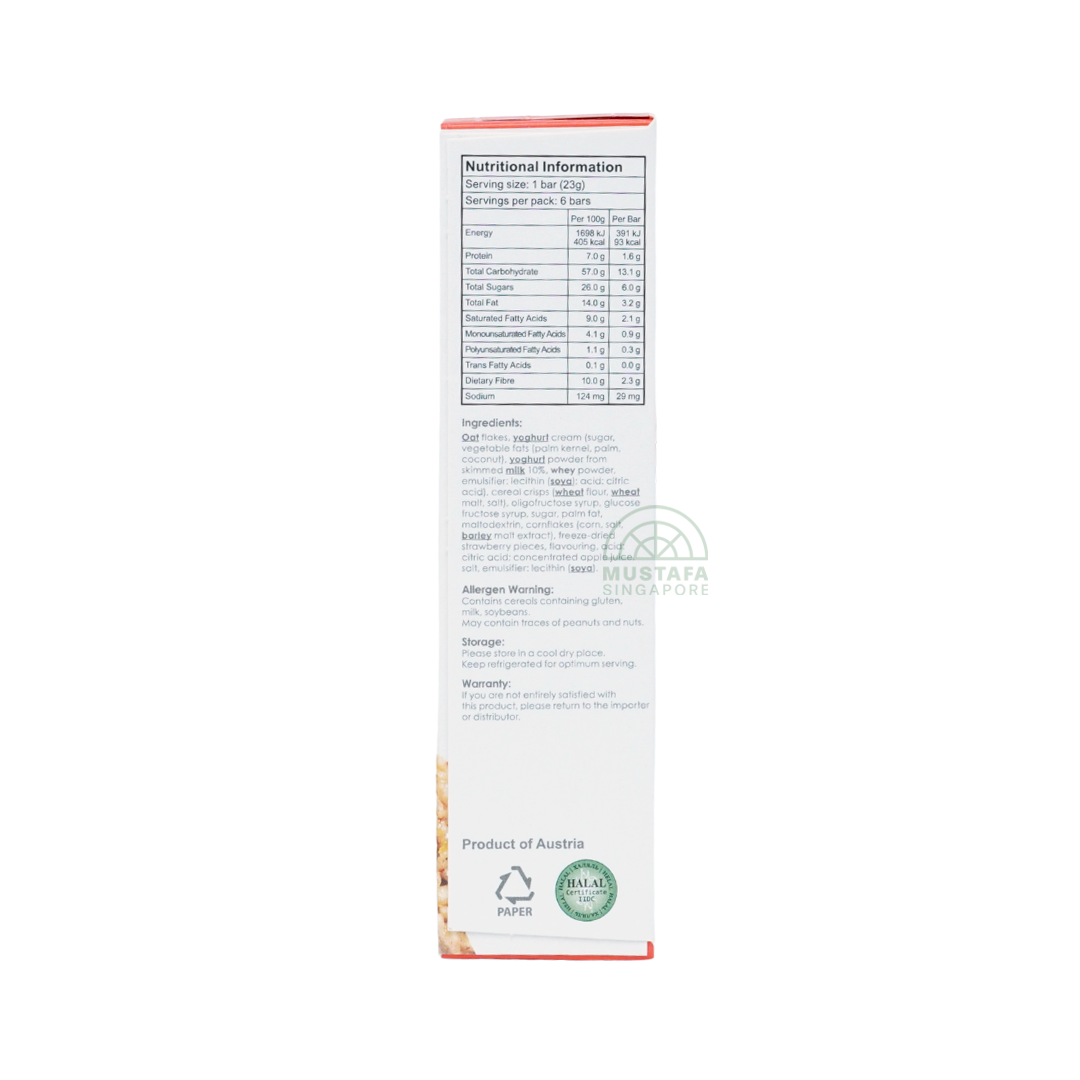 Yogood Strawberry Muesli Bar 138g (6 x 23g)