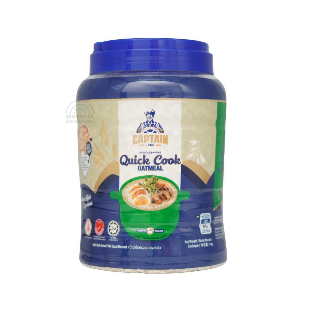 Captain Oats Quickcook Oatmeal Jar 1kg