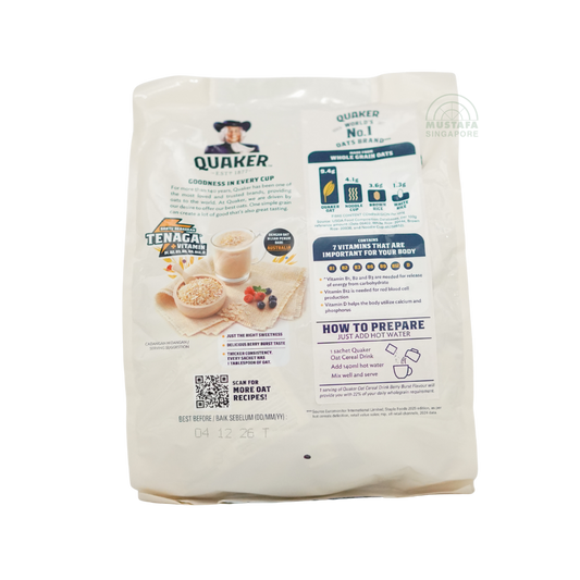 Quaker 3 in 1 Oat Cereal Drink Berry Burst 28g x 14s