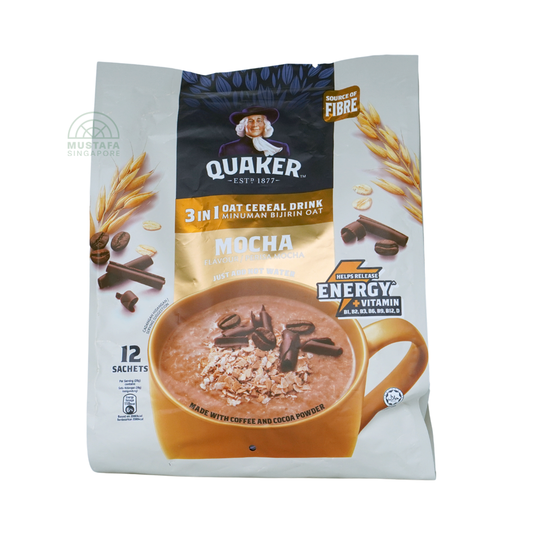 Quaker 3 in 1 Oat Cereal Drink Mocha 28g x 12s