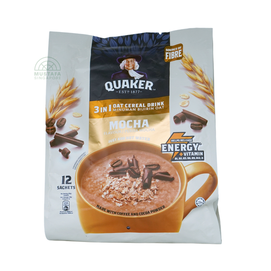 Quaker 3 in 1 Oat Cereal Drink Mocha 28g x 12s