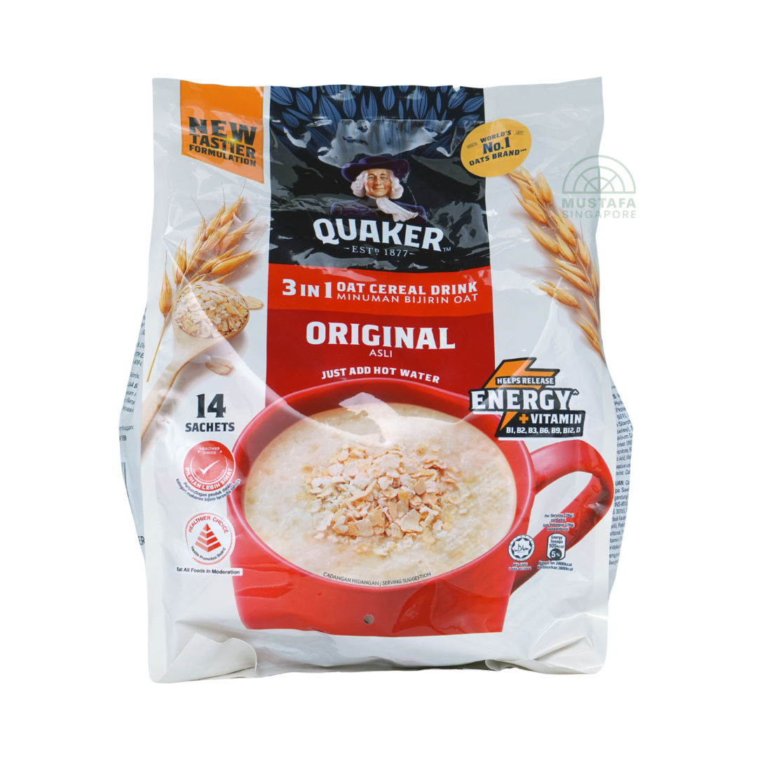 Quaker 3 in 1 Oat Cereal Drink Original 28g x 14s