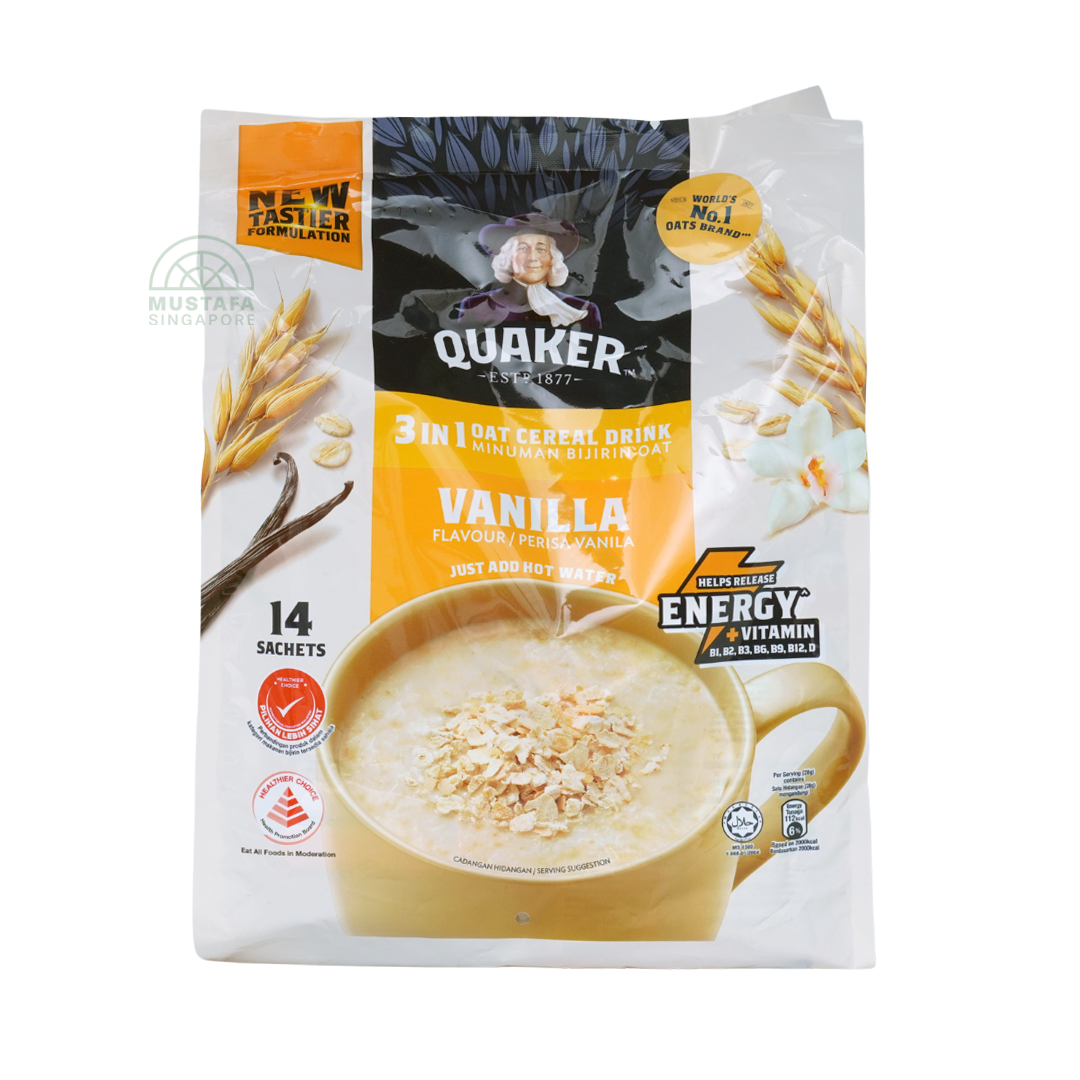 Quaker 3 in 1 Oat Cereal Drink Vanilla 28g x 14s