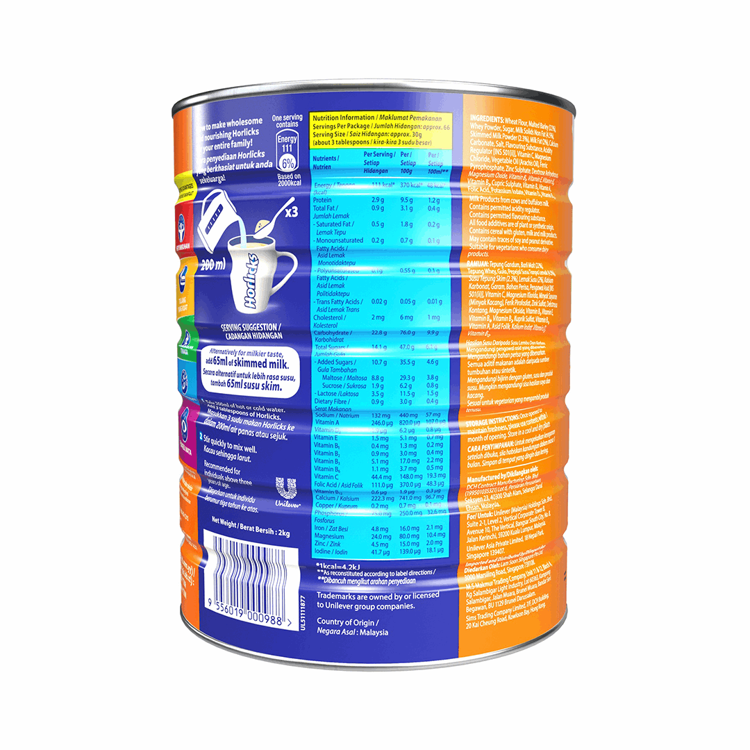 Horlicks Malt Powder Tin 2kg