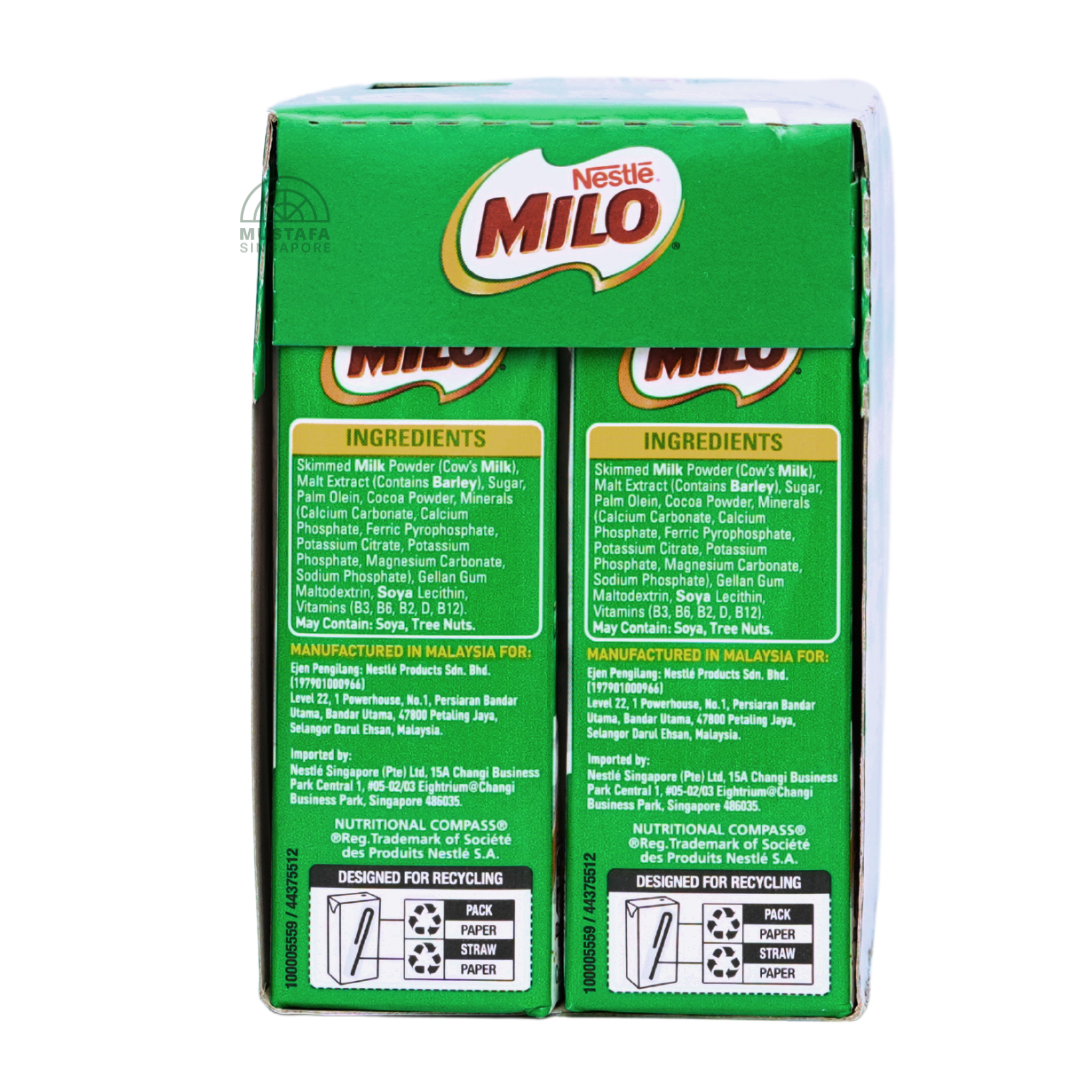 Milo Less Sugar 2x More Calcium 6 x 200ml