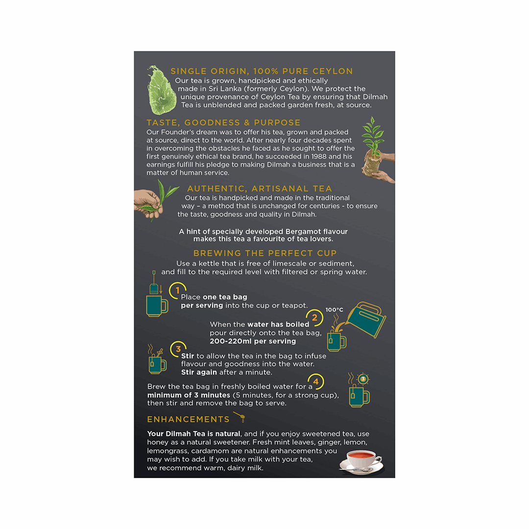 Dilmah Foil Envelope Earl Grey Tea 2g x 25 bags