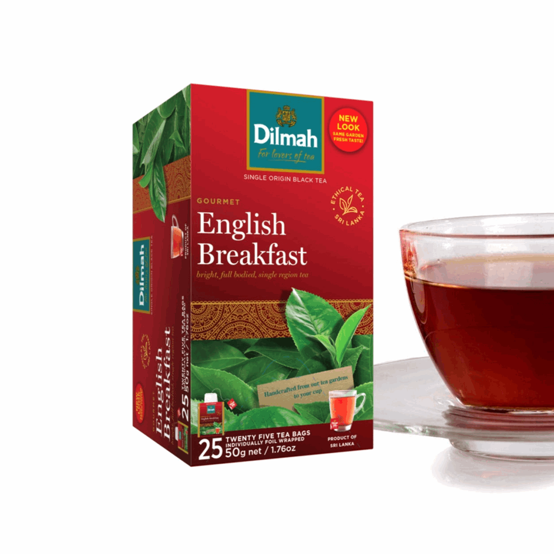 Dilmah Foil Envelope English Breakfast Tea 2g x 25 bags