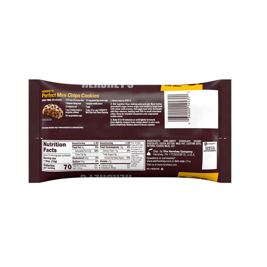 Hershey's Mini Semi-sweet Chocolate Chips 340g