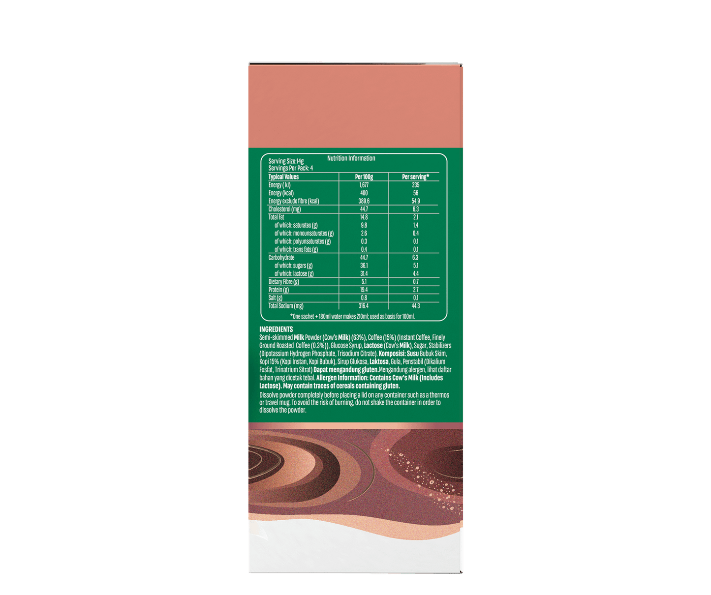 Starbucks® Caramel Cappuccino Premium Mixes Instant Coffee 4s