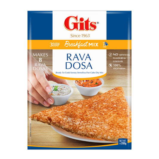 Gits Rava Dosa Instant Breakfast Mix 200g