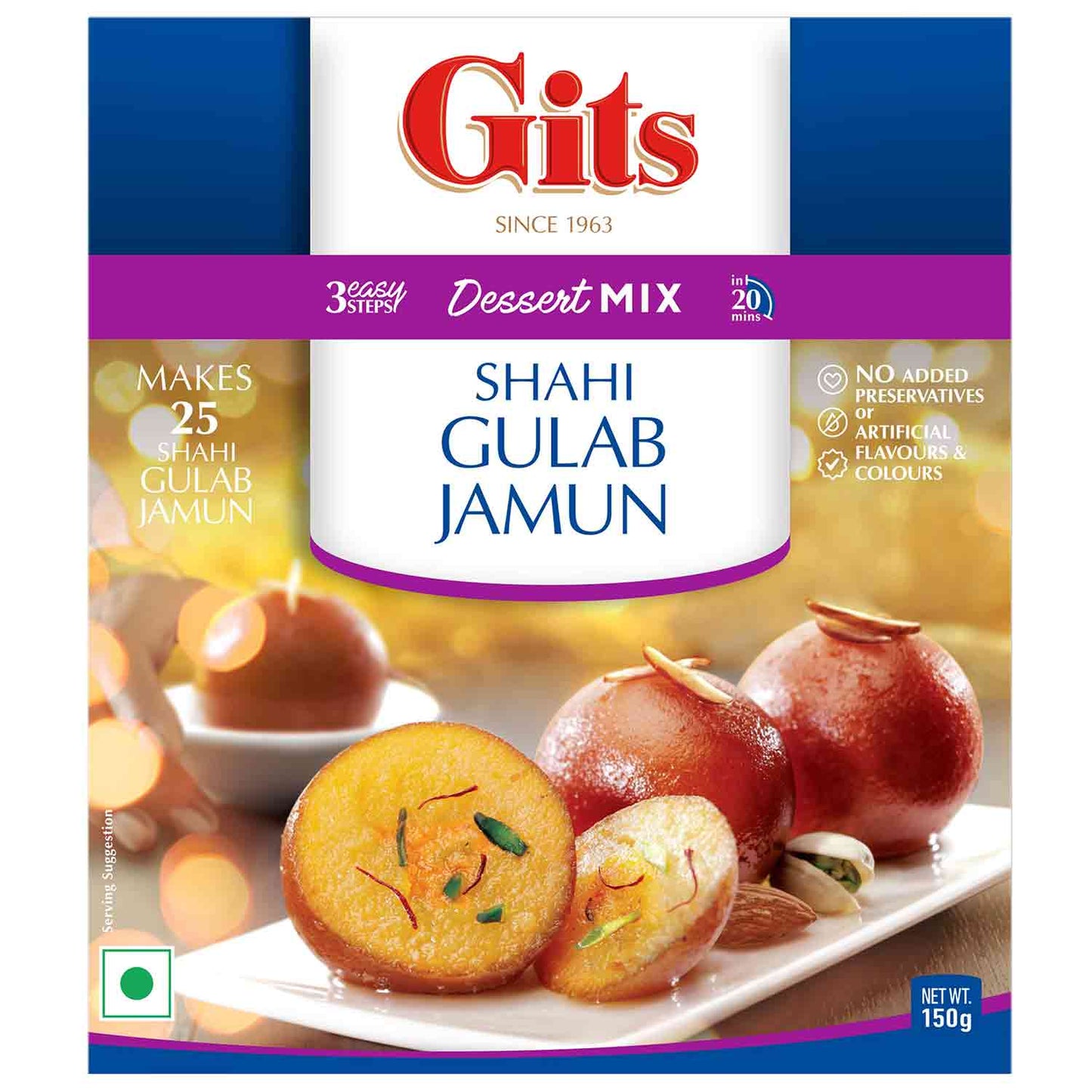 Gits Shaahi Gulab Jamun Dessert Mix 150g